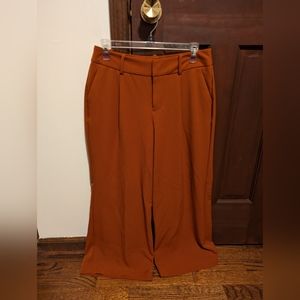 A New Day Rust Colored Billowy Pleeted Pants